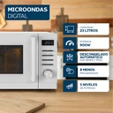 Microondas Digital Philco Mphdw23ubn 900 Watts 23l Blanco