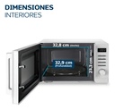 Microondas Digital Philco Mphdw23ubn 900 Watts 23l Blanco