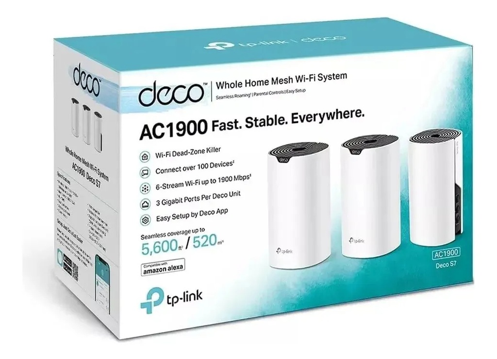 Tp Link Router Deco S7 Pack De 3 Mesh Doble Banda Ac1900