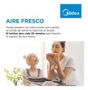 Lavasecarropas Midea Inverter 8 Kg Mf200d80wb/t Gris Oscuro Gris Oscuro
