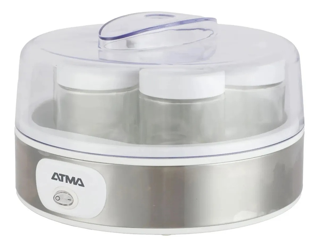 Yogurtera Atma Ymat26n 7 Frascos Vidrio Blanco
