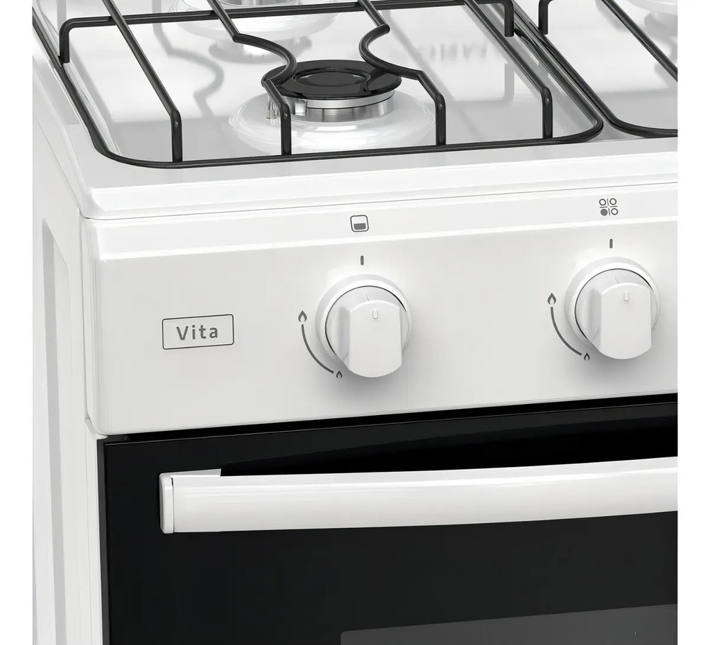 Cocina Ormay Vita Multigas 4 Hornallas Easy Clean  Blanco Blanco