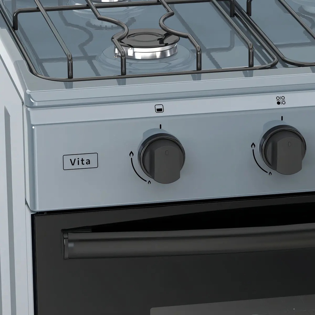 Cocina Multigas Ormay Vita Gris 4 Hornallas 91l Clase A C Gris