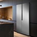 Refrigeradora Hisense 428lt Side By Side Rs3p428neda Gris Gris