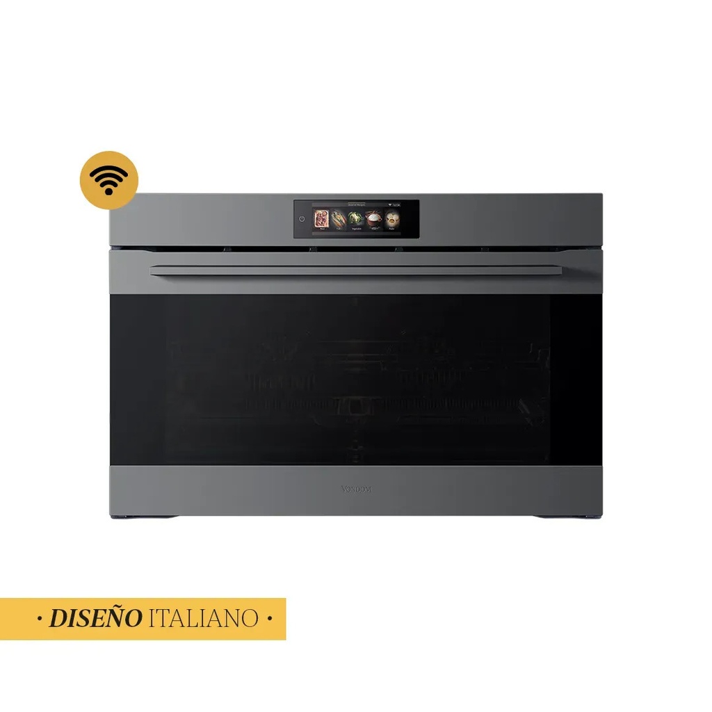 Horno Eléctrico Empotrable Vondom Wifi Pirolítico 133l Negro