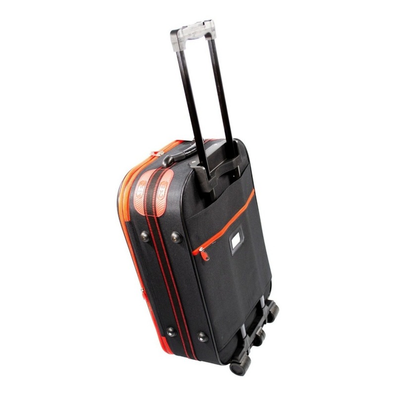 VALIJA OWEN OW40000 NEGRA C/ ROJA 24"