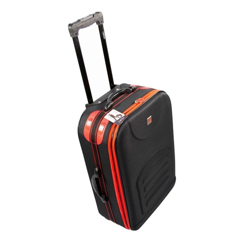 VALIJA OWEN OW40000 NEGRA C/ ROJA 20"
