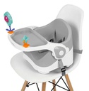 SILLA DE COMER CARESTINO BOOSTER GRIS