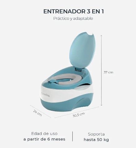 PELELA ENTRENA CARESTINO 3 EN 1 CON REDUC ROSA BA007-RS