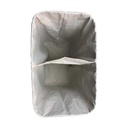 CESTO DOBLE PLEGABLE BAMBU VONNE ORG021 RECTANGULAR