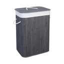 CESTO PLEGABLE BAMBU VONNE ORG116 RECTANGULAR GRIS
