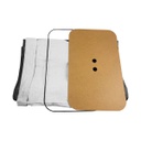 CESTO DOBLE PLEGABLE BAMBU VONNE ORG117 RECTANGULAR GRIS