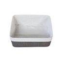 CESTO PLEGABLE BAMBU VONNE ORG118 38CM X 28CM X 16CM GRIS