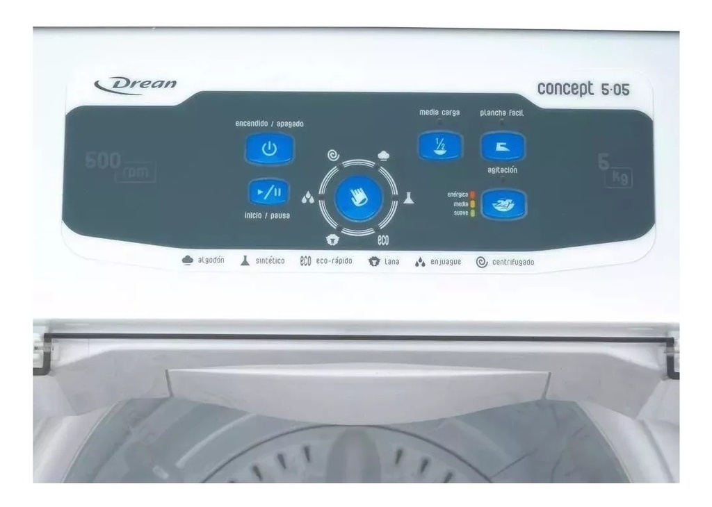 Lavarropas Automático Drean Concept 5.05 Blanco 5kg 220 v