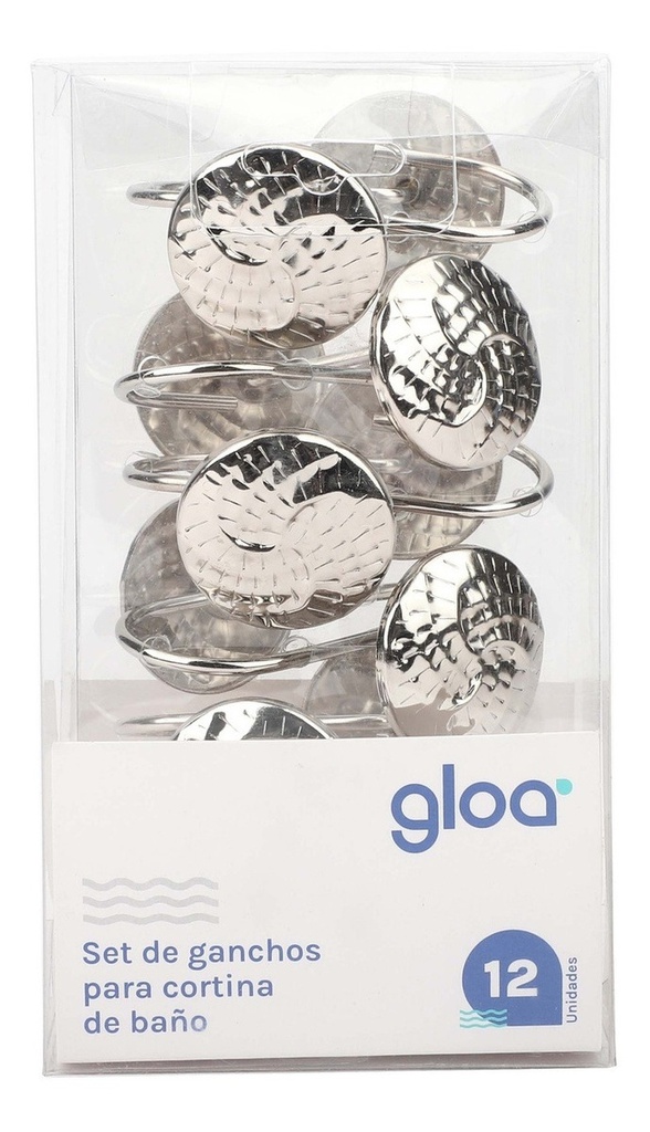 SET DE GANCHOS PARA CORTINA GLOA SGM-02
