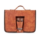 SET ASADO BODELO VASO VIDRIO MARRON