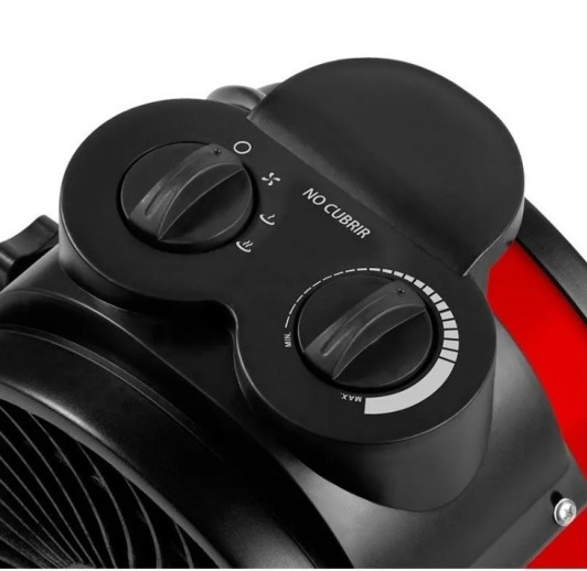 CALOVENTOR LILIANA &quot;HEATCYCLONE&quot; ROJO 1200/2400W CCCFI700R