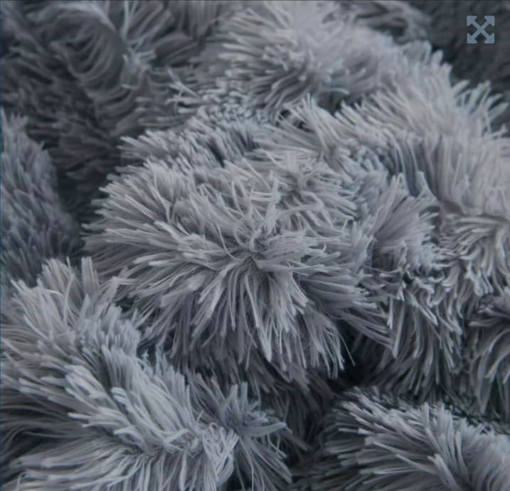 ACOLCHADO PV PLUSH KING 280X230 ICE/GREY 1119