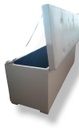 BAULERA MADERO SUPER ECO CUERO TIZA 1.40MTS