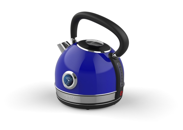 PAVA ELECTRICA PEABODY PE-KV8214AZ AZUL C/RELOJ
