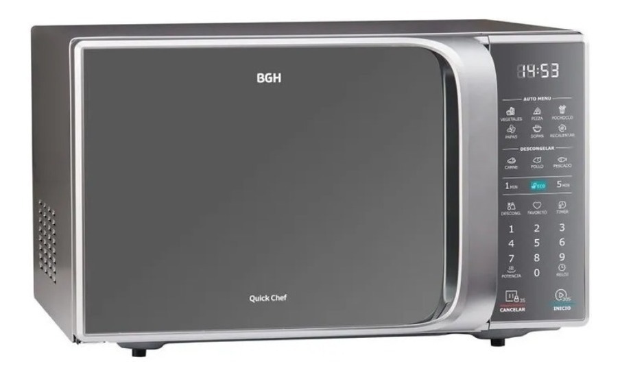 Microondas Grill Bgh Quick Chef B228ds20 Silver 28l 220v