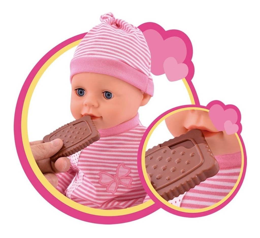 Muñeca Bebote Gaby Hora Comer Interactiva Habla Canta Ditoys