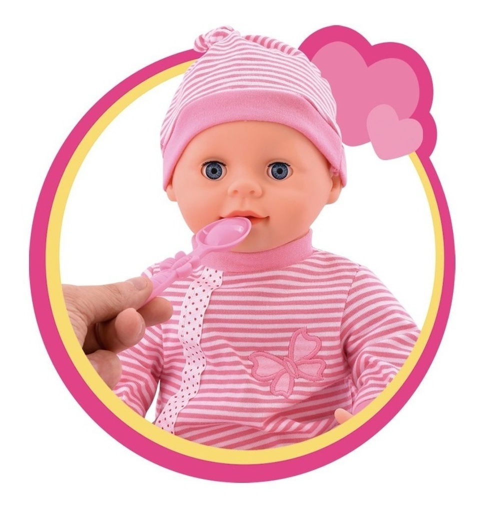 Muñeca Bebote Gaby Hora Comer Interactiva Habla Canta Ditoys