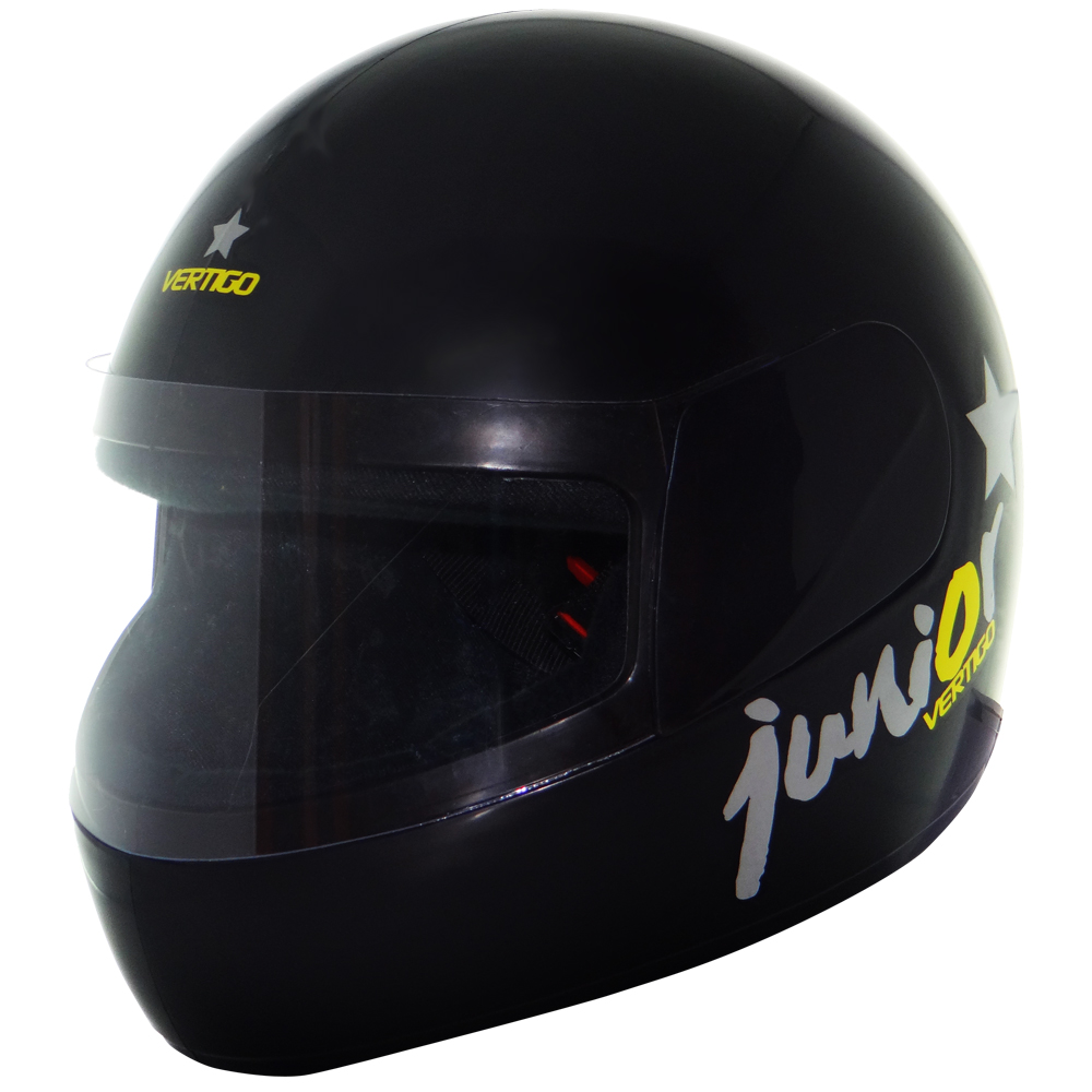 CASCO VERTIGO JUNIOR NEGRO BRILLANTE "M" 5222
