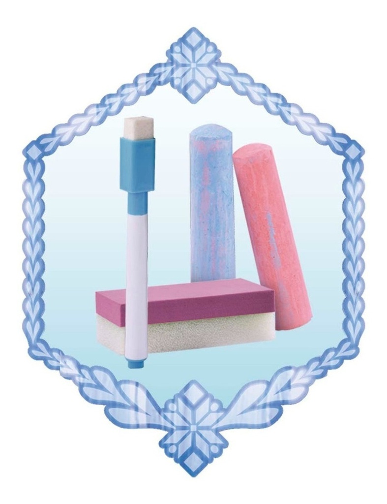 Pizarra Reversible Con Caballete Frozen Ditoys