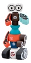 Magnetic Robot Ditoys X 2 Articulado Pzas Intercambiables M1