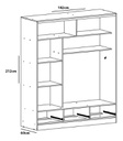 PLACARD ORLANDI PREMIUM CORRED.1,82 2PTAS/ 3CAJ BLANCO 3120
