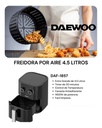 Freidora De Aire Sin Aceite Daewoo Daf-1857 