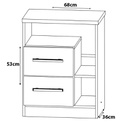 MESA DE LUZ ORLANDI PREMIUM WENGUE 113