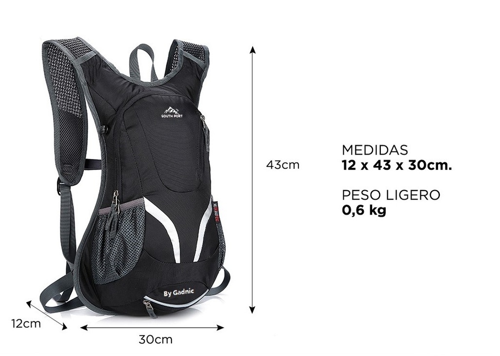 MOCHILA GADNIC CAMELBACK 35LTS + BOLSA DE AGUA 2LTS
