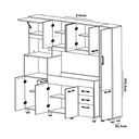 COCINA ORLANDI COMPACTA CALIDA 2.15 JACARANDA 326