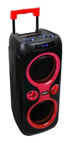 Torre De Sonido Aiwa Bluetooth Aw-t2303 Negro Con Luces