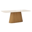 MESA HENN OLIVIA SC121-127 2.00 C/VIDRIO NATURAL/OFF WHITE 