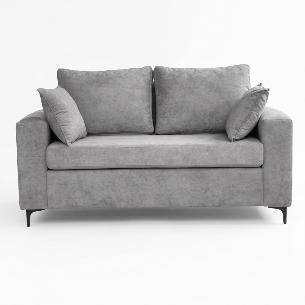 SOFA SONGA 1.80 MTS BOUCLE FINO GRAFITO 