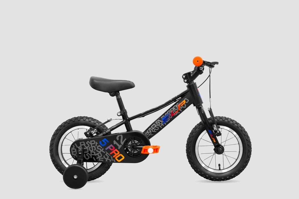 BICICLETA SLP 5 PRO R12 NIÑO 2026 NEGRO AZUL NARANJA 017677