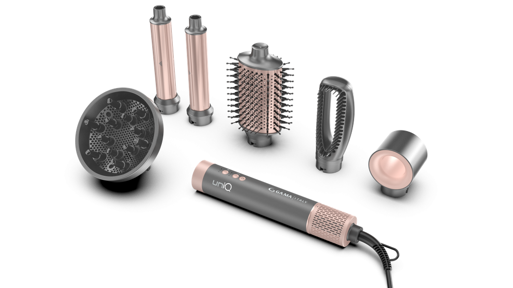 CEPILLO MODELADOR GA.MA UNIQ MULTISTYLER FLOW 6 ACCESORIOS