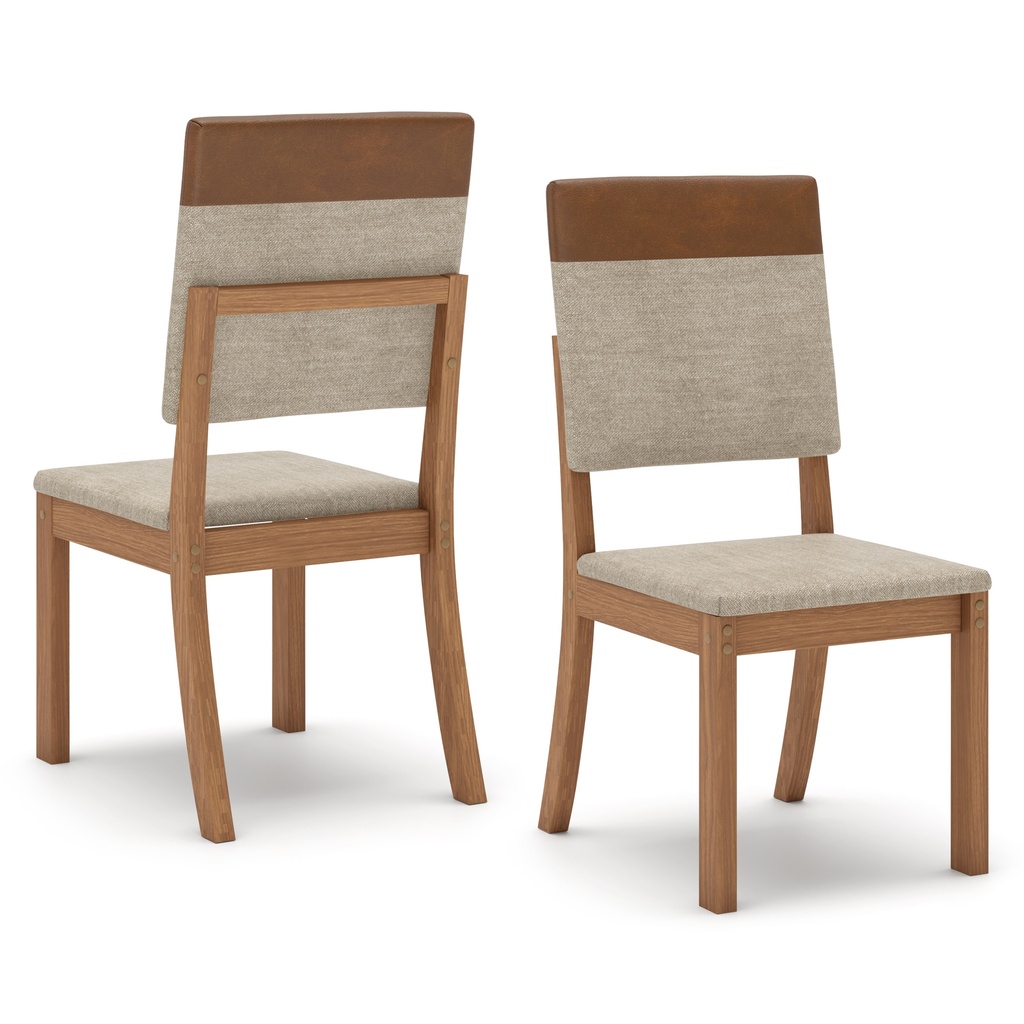 SILLA HENN MILLA PLUS X2 S37-535 NATURAL/CORANO CARAMELO/CREMA