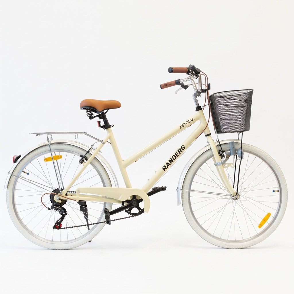 BICICLETA RANDERS ASTORIA BKE-726-A LUZ CREMA 