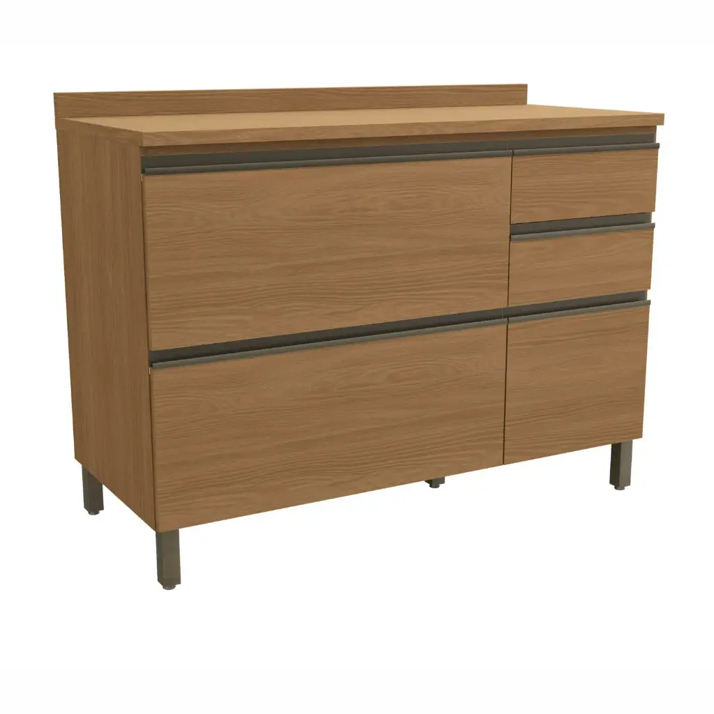 BAJO MESADA KAPPESBERG CB557-CN 120CM CON MESADA DE MADERA CANELA