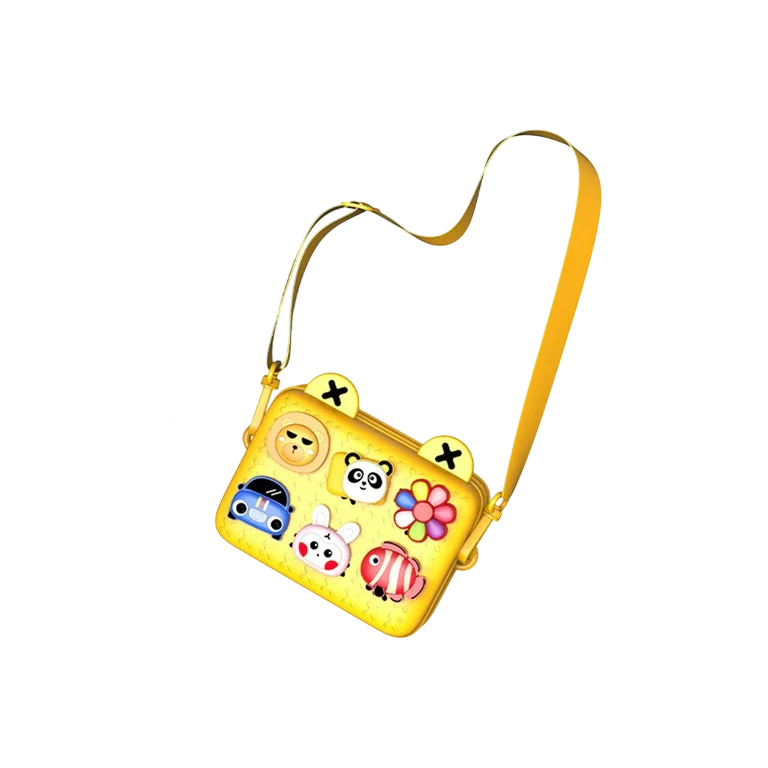 BOLSO BANDOLERA DE EVA K10 AMARILLA 03415