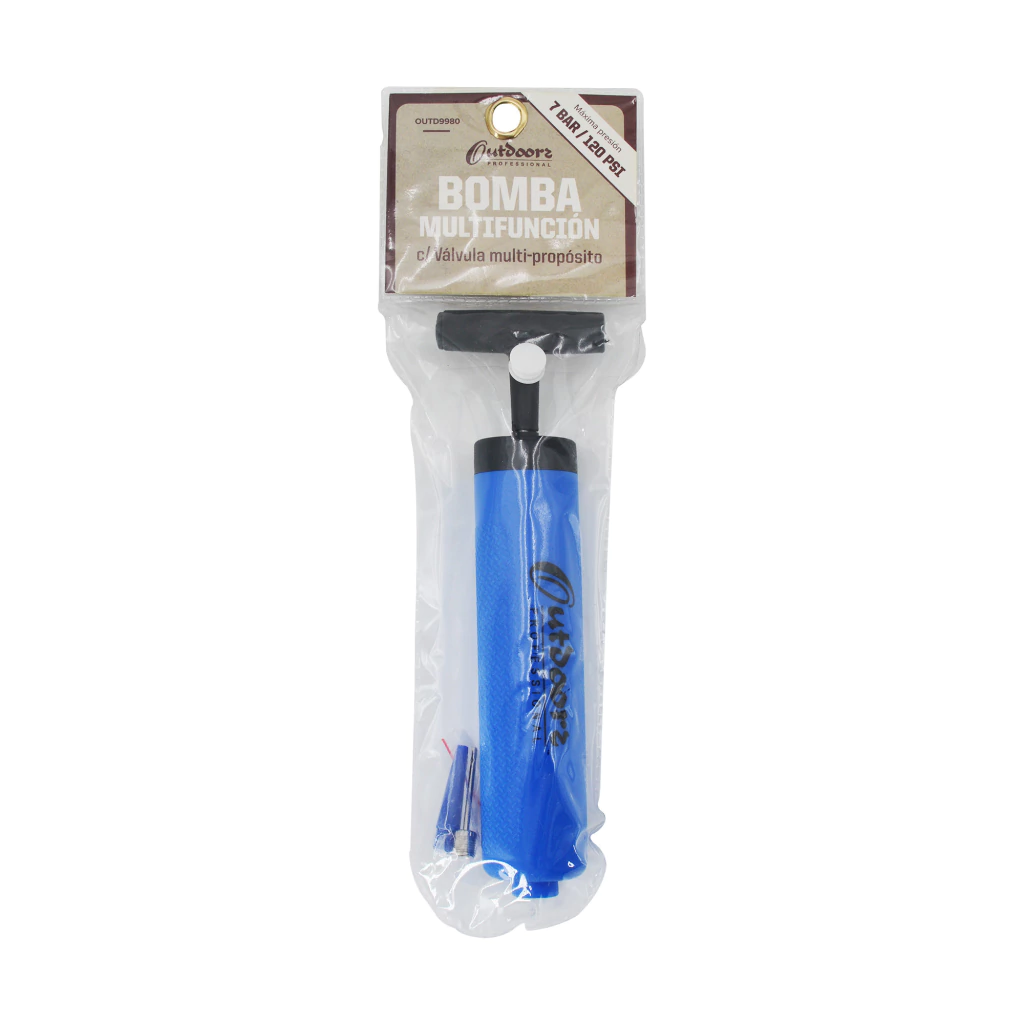 INFLADOR DE PELOTA OUTDOORS PROFFESIONAL 8 PULGADAS AZUL 03372