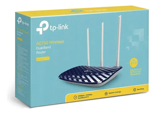 ROUTER TP LINK ARCHER C20 AC750 DUAL-BAND WI-FI
