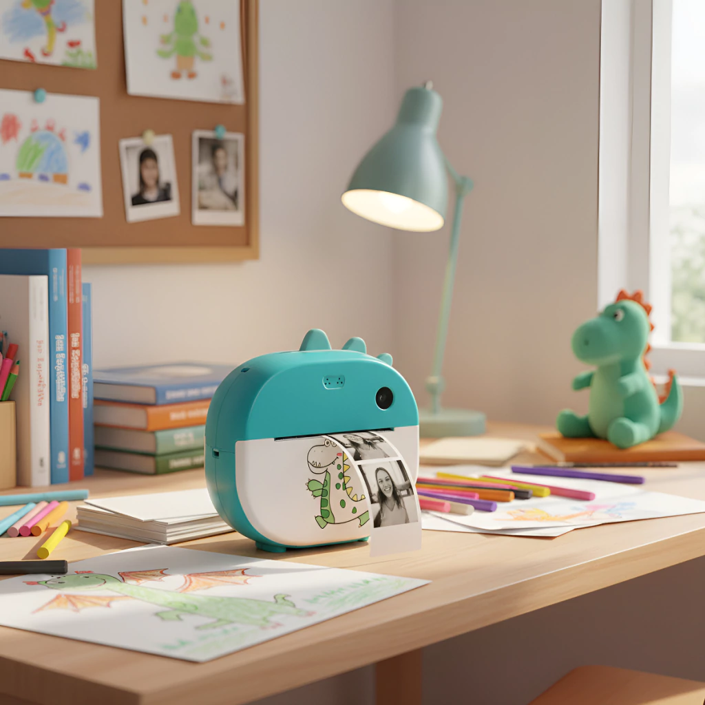 CAMARA INFANTIL INSTANTANEA IMPRESORA AZUL 03593 