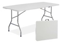 MESA PLASTICA PLEGABLE PICNIC GARDEN LIFE 180 X 74 BLANCO T408000