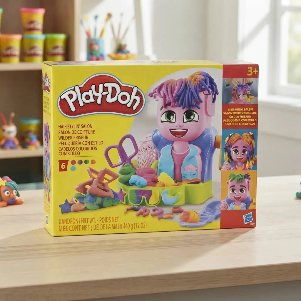 KIT MASA PLAY DOH HASBRO PELUQUERIA CON ESTILO 
