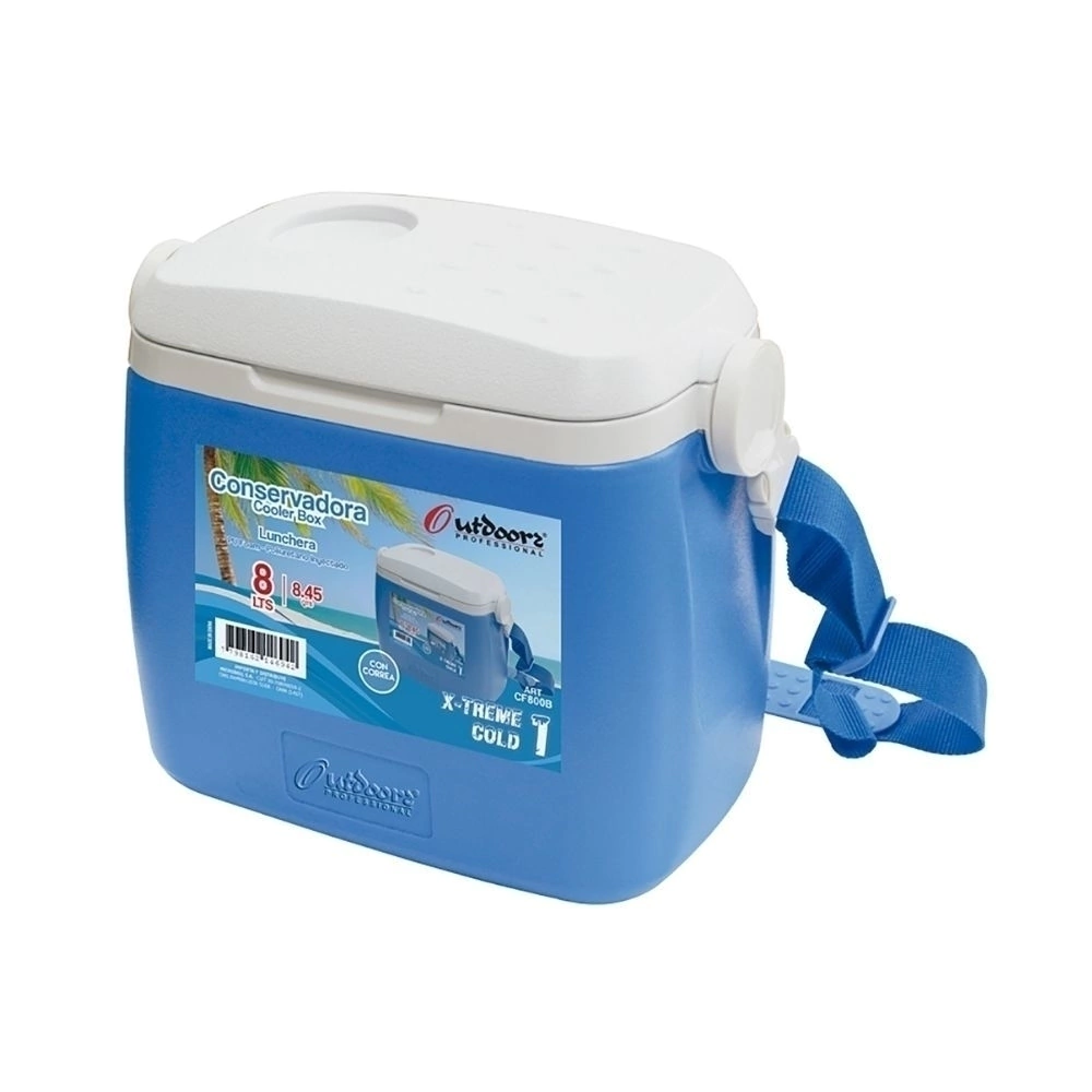 CONSERVADORA OUTDOORS PROFESSIONAL 8LTS CON CORREA AZUL 